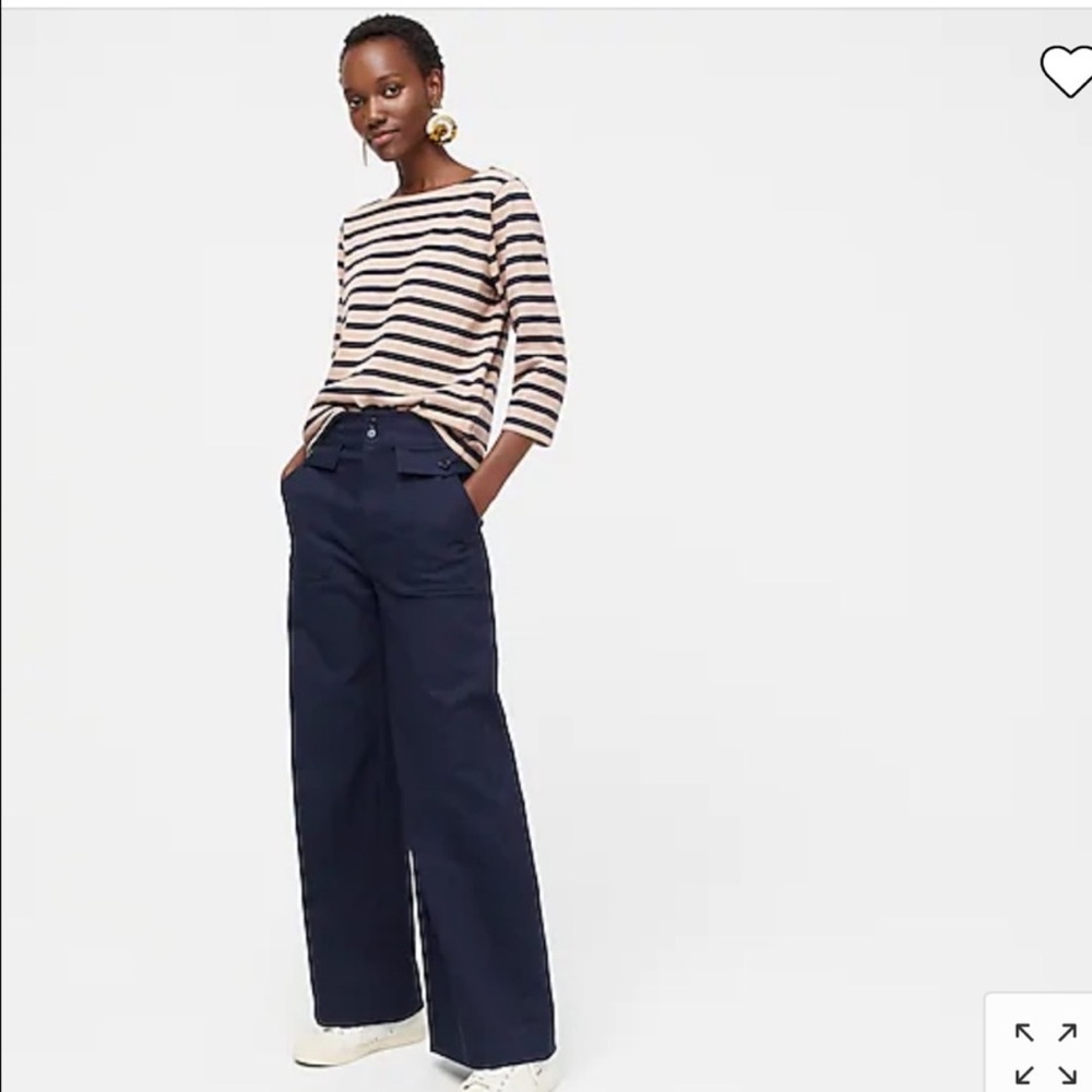 J. Crew Structured Boat Neck shirt - Picture 3 of 8
